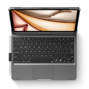 edaiser Swivel Keyboard Case Compatible with Apple iPad Air 11 inch M2, iPad Pro 11 (4th/3rd/2nd/1st), iPad Air 5th 4th Gen; Rotatable Cover with Pencil Holder, Trackpad, Backlit, Space Gray