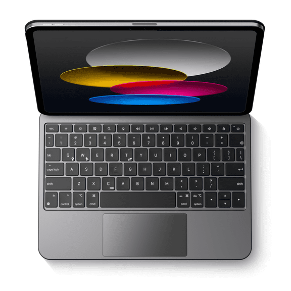 edaiser Wireless Magic Keyboard Case Compatible with Apple iPad 11th (A16) Gen 2025 & iPad 10th Gen 2022 10.9-inch: Slim Aluminum Alloy Keyboard with Multi-Touch Trackpad, RGB Backlit