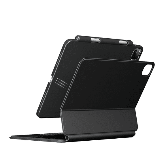 edaiser Wireless Magic Keyboard Case + Magnetic Cover Compatible with Apple iPad Air 11 inch (M3/M2) 2025, iPad Air (5th/4th), iPad Pro 11-inch (4th-1st) Gen, Black