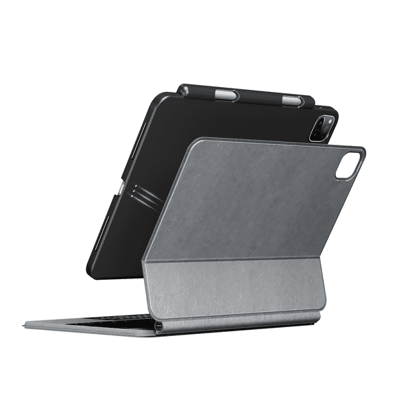 edaiser Wireless Magic Keyboard Case + Magnetic Cover Compatible with Apple iPad Air 11 inch (M3/M2) 2025, iPad Air (5th/4th), iPad Pro 11-inch (4th-1st) Gen, Gray