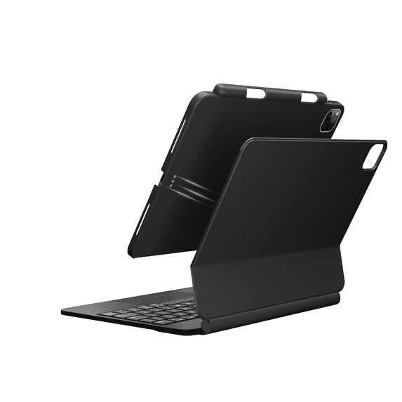 edaiser Wireless Magic Keyboard Case + Magnetic Cover Compatible with Apple iPad Pro 11-inch M4 2024 M5 2025, Black
