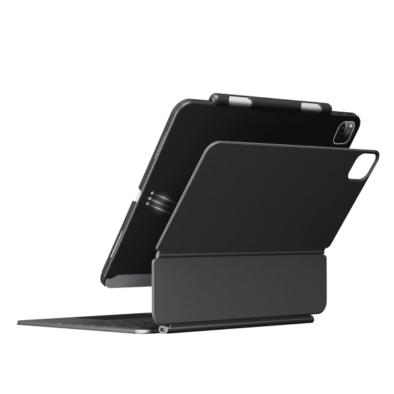 edaiser Wireless Magic Keyboard Case + Magnetic Cover Compatible with Apple iPad Pro 13-inch M4 2024, Aluminum Alloy