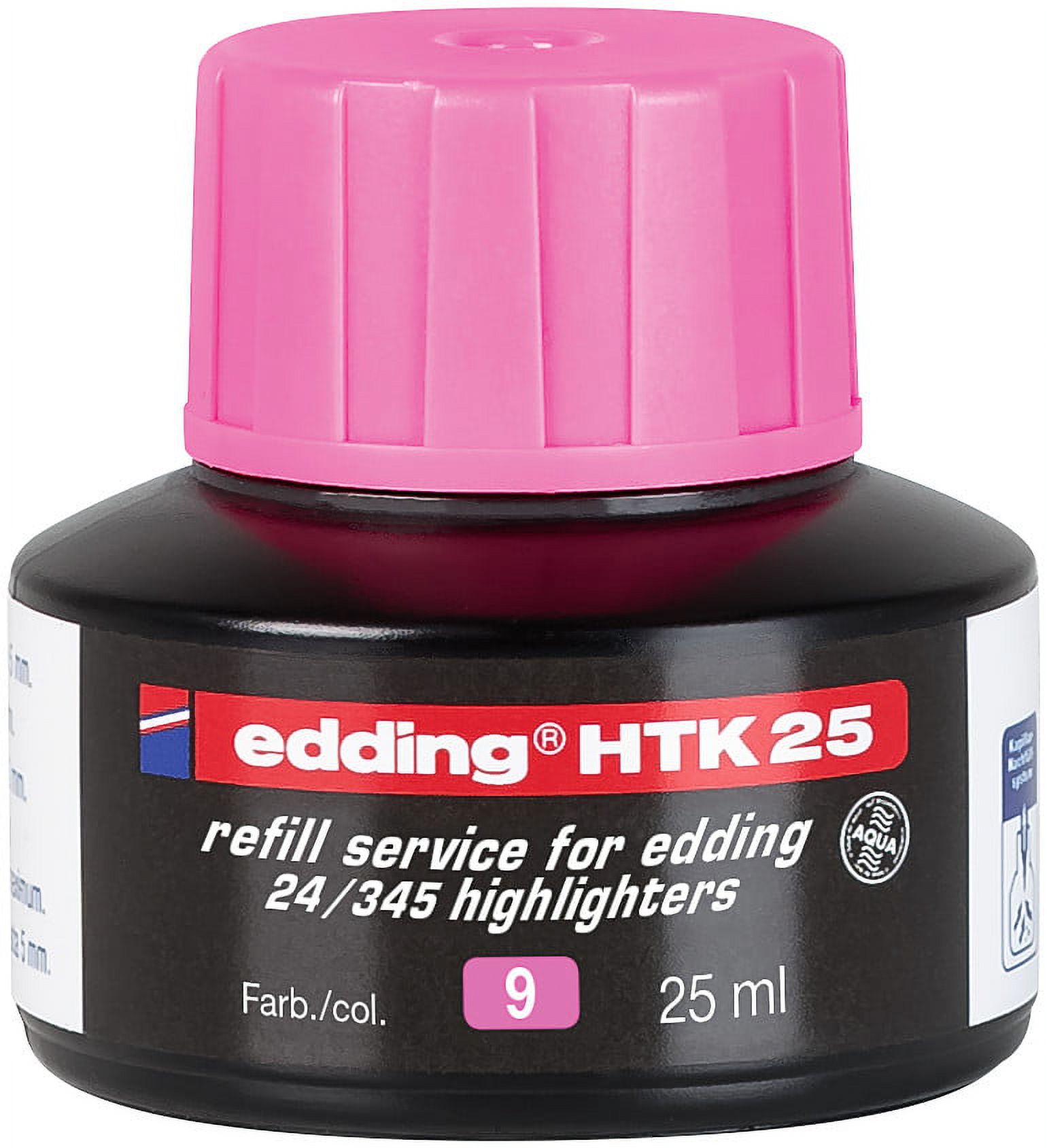 edding 24 Ecoline Highlighter Refill Bottle, Pink