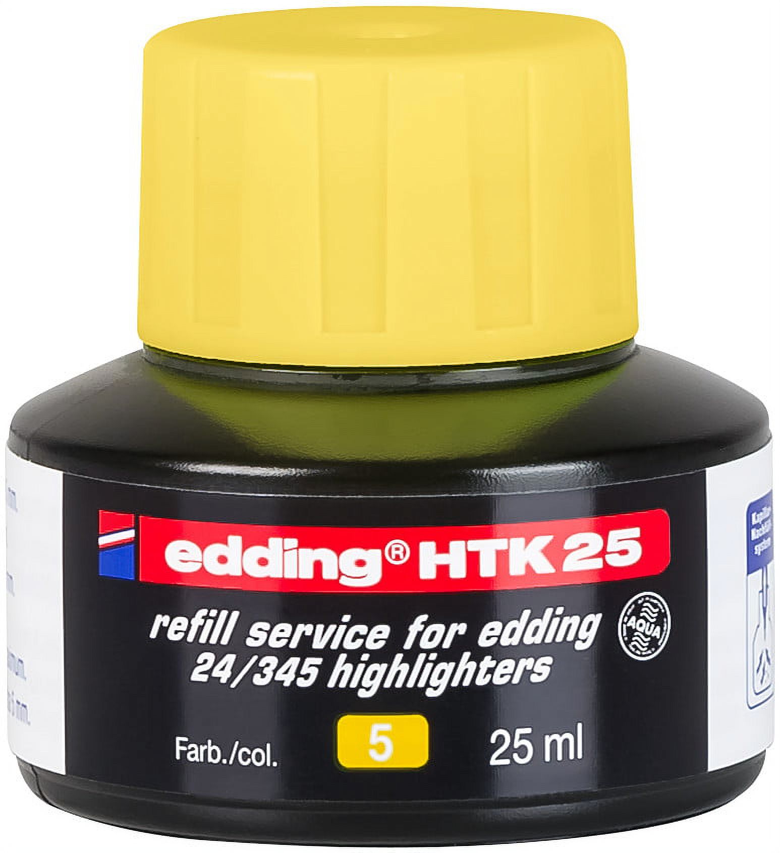edding 24 Ecoline Highlighter Refill Bottle, Yellow