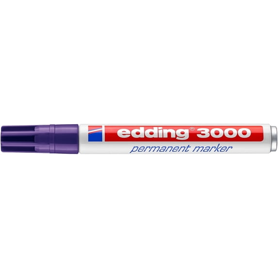 Edding Permanent Marker - Violet, 3000, Bullet Nib
