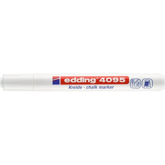 edding 4095 Chalk Marker, White