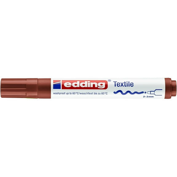 Edding 4500 Textile Pen - Brown