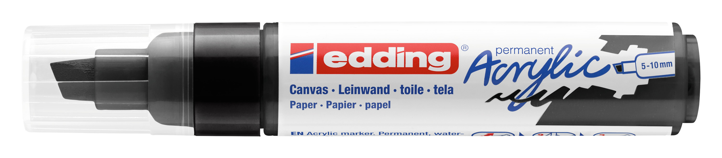 edding 5000 Acrylic Markers, Broad, Black - Walmart Business Supplies