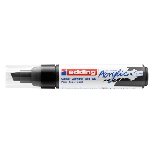 edding 5000 Acrylic Markers, Broad, Black - Walmart Business Supplies