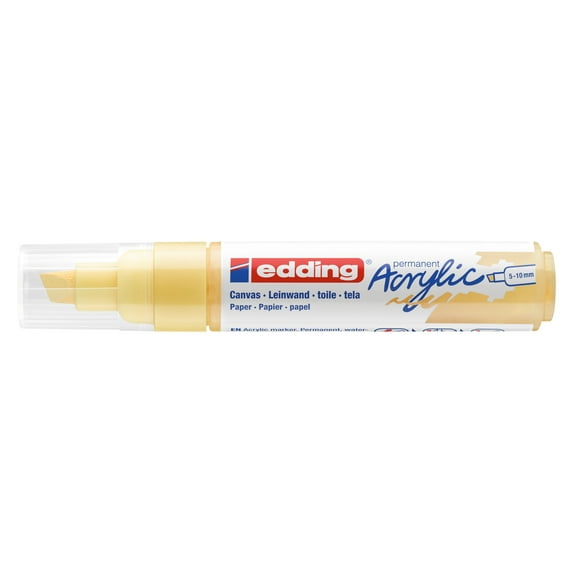 edding 5000 Acrylic Markers, Broad, Pastel Yellow