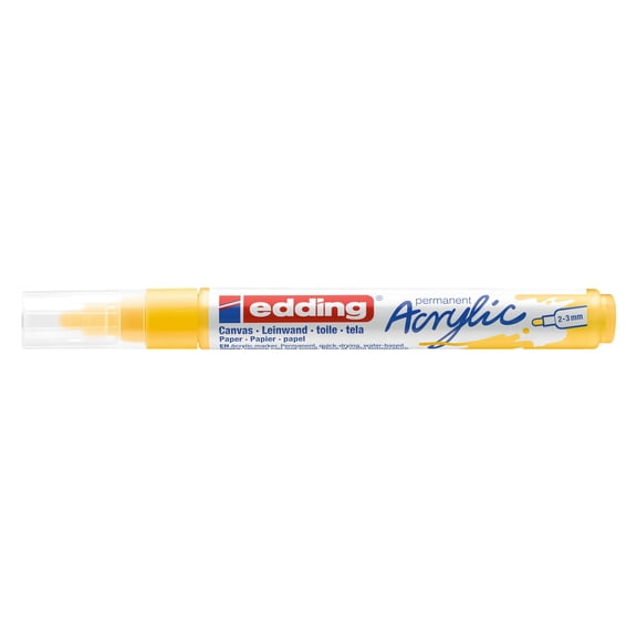 edding 5100 Water Resistant Pens, Medium, Traffic Yellow