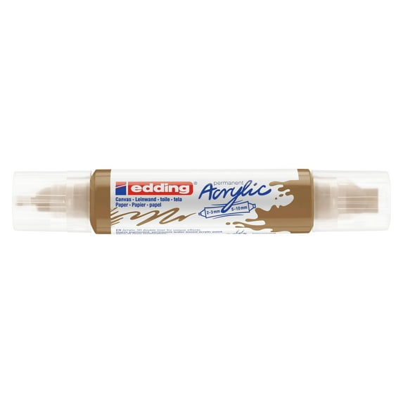 edding 5400 Acrylic 3D Double Liner, Rich Gold