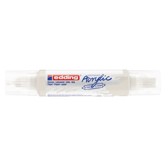edding 5400 Acrylic 3D Double Liner, Traffic White