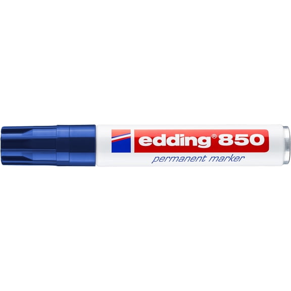 Edding Permanent Marker - Blue, 850, Chisel Nib, 5-15 mm