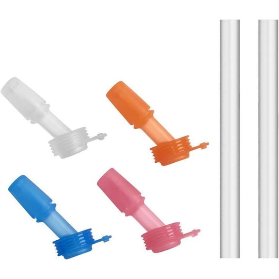 eddy+ Kids 4-pack, Bite Valve & Straws, Multi Color