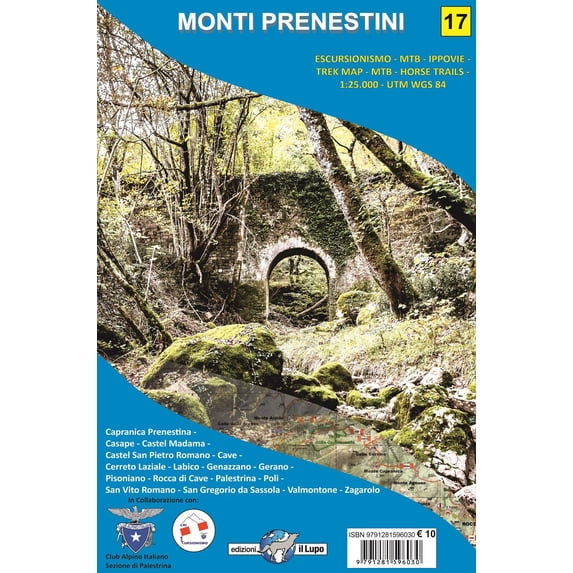 edizioni il lup Edizioni Il Lupo Srl - Monti Prenestini Carta Escursionistica Scala (Paperback)