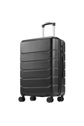 28 Inch Hardside Expandable Luggage with Spinner Wheels, Checked-Large Lightweight Expandable Rolling Luggage with TSA Lock, Black