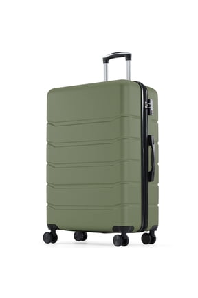 28 Inch Hardside Expandable Luggage with Spinner Wheels, Checked-Large Lightweight Expandable Rolling Luggage with TSA Lock, Green