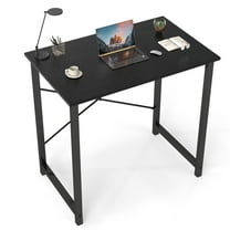 edx 31 inch Computer Desk Modern Writing Desk, Industrial Office Desk, Office Table for Small Spaces,Sturdy Laptop Table for Home Office, Black