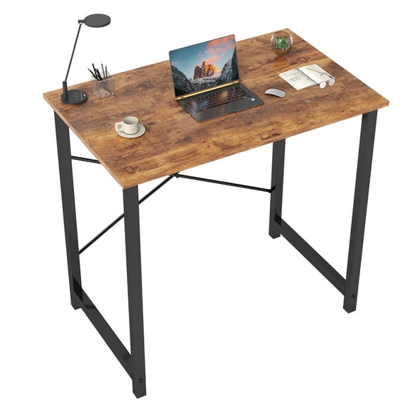 edx 31 inch Computer Desk Modern Writing Desk, Industrial Office Desk, Office Table for Small Spaces,Sturdy Laptop Table for Home Office, Rust