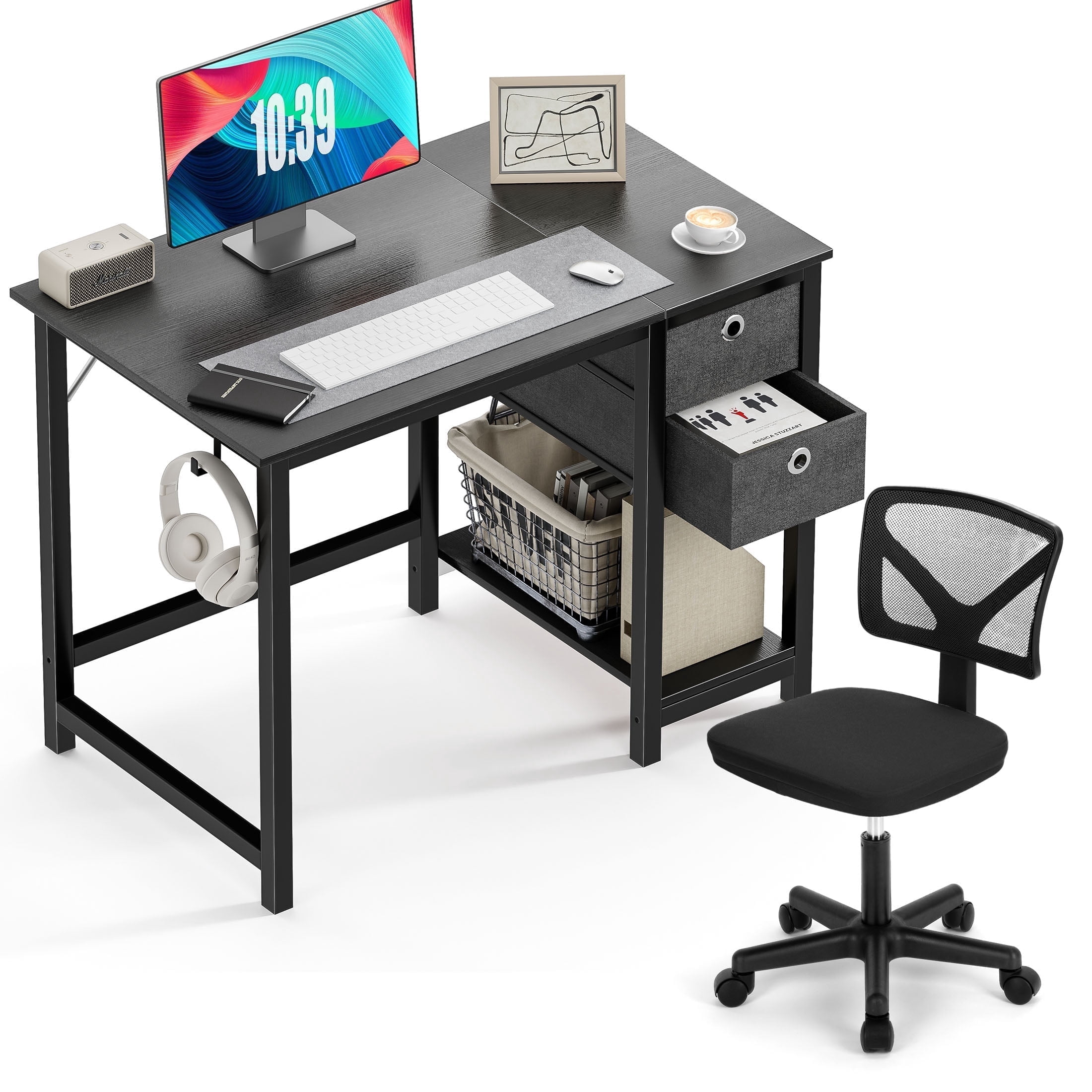 Silla De Escritorio Reading Chairs For Adults Yaheetech Home Office ...