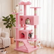 EDX 54" Cat Tree Tower for Indoor Cats, Multi-Level Pet Furniture with Sisal Scratching Post, Large Cozy Condo, Climbing