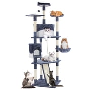 EDX 79" Cat Tree Tower for Indoor Cats, Multi-Level Durable Cat Climbing Tower, Large Pet House with Natural Sisal Scrat