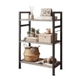 thumbnail image 1 of EDX Bookcase, 3 Tier Book Shelf, Storage Shelf, Classic Modern Bookcase for CDs, Movies, Books, Industrial Bookcase for Home Office, Living Room, Kitchen, Bedroom, Wood Gray, 1 of 7