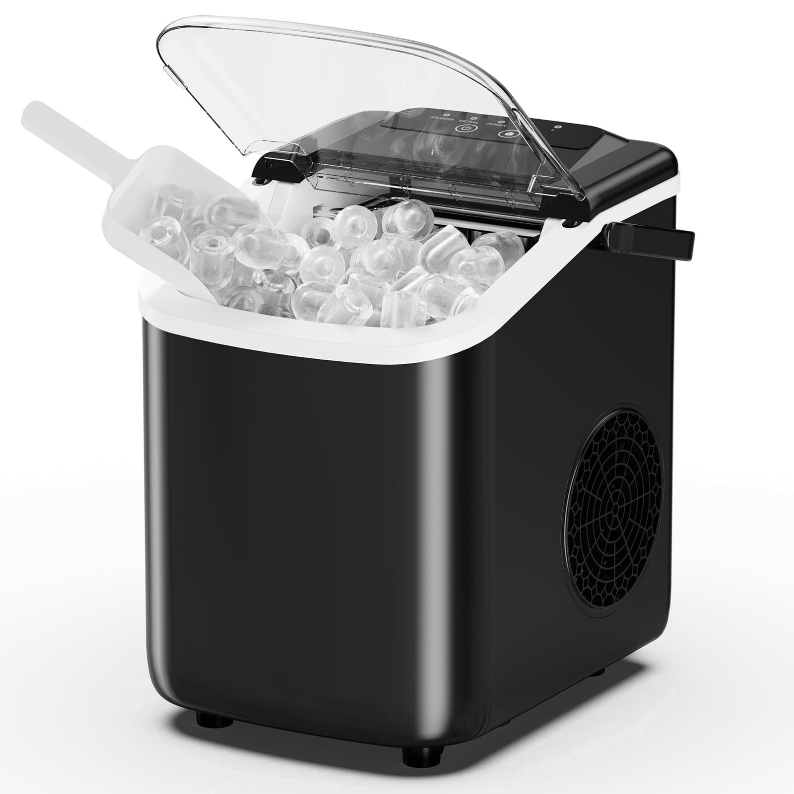 EDX Countertop Ice Maker, 9 Cubes in 6 Minutes, Self-Cleaning