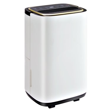 edx 50 Pint Dehumidifier, 4500 Sq ft Dehumidifier with Drain, for Basements, Bedrooms, White