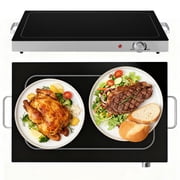 edx Electric Warming Tray, Temperature Adjustable, Ideal for Buffets, Restaurants, Parties, Events & Family Gatherings, 24.8"   15"   2.5"