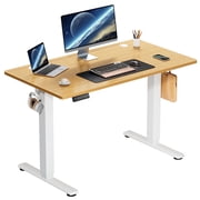 edx Electric Standing Desk, Height Adjustable Desk, 40 x 24 Inches Ergonomic Stand up Desk with Memory Preset for Home Office, Natural