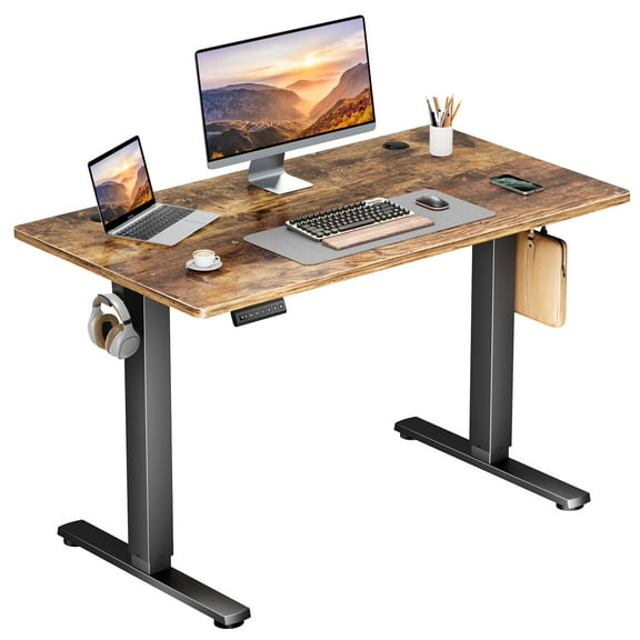 edx Electric Standing Desk, Height Adjustable Desk, 40 x 24 Inches Ergonomic Stand up Desk