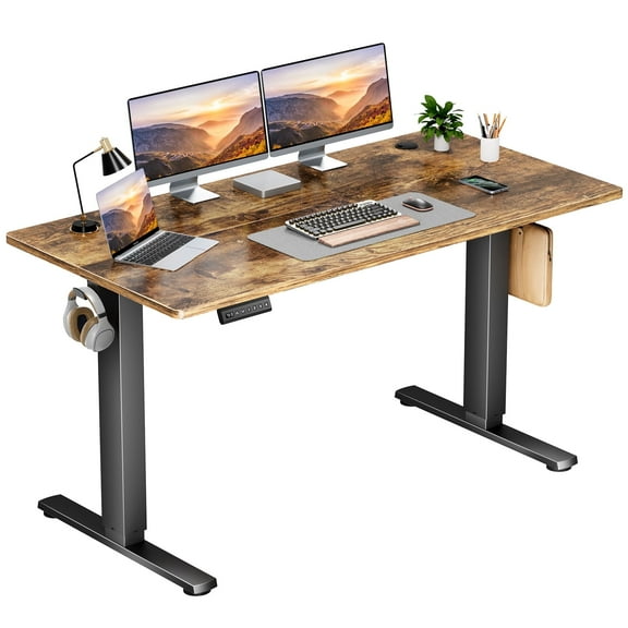 edx Electric Standing Desk, Height Adjustable Desk, 48 x 24 Inches Ergonomic Stand up Desk