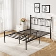 thumbnail image 1 of edx Full Size Classic Metal Platform Bed Frame with Headboard, Heavy-Duty Steel,  Under-Bed Storage, No Box Spring Needed, 1 of 7