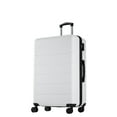 thumbnail image 1 of edx Hardside Carry on Luggage with Spinner Wheels, Hard Shell ABS Suitcase, 20-Inch Lightweight Expandable Rolling Luggage, White, 1 of 10