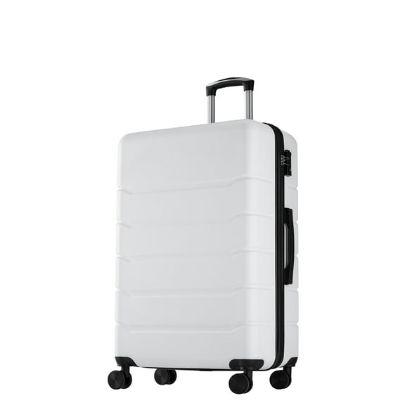 edx Hardside Carry on Luggage with Spinner Wheels, Hard Shell ABS Suitcase, 20-Inch Lightweight Expandable Rolling Luggage, White