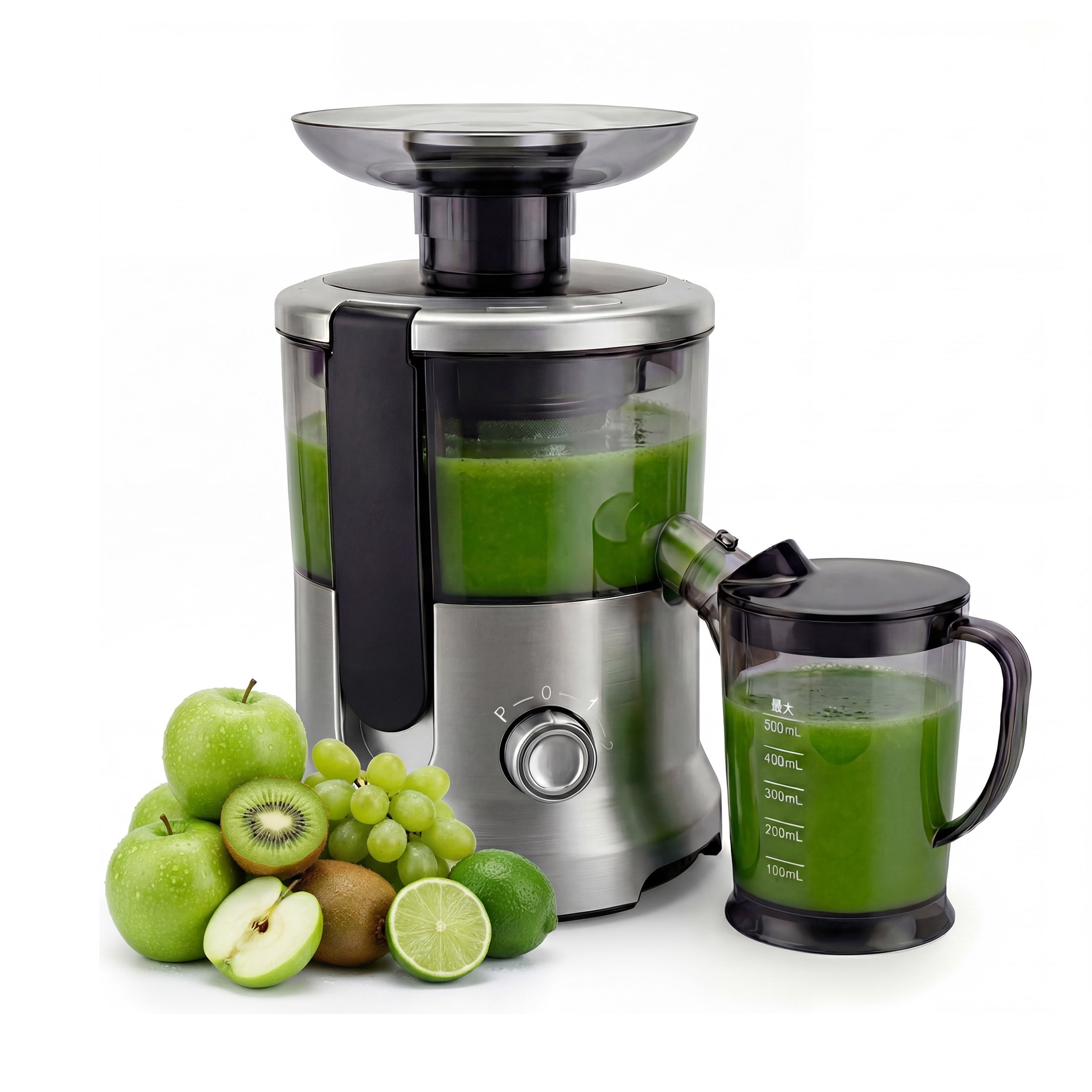 EDX 600W Centrifugal Juicer Extractor, 220V/120V Dual Voltage 60Hz, 2L Large Capacity, 17000RPM High Speed for Fruits & Vegetables, Easy to Clean, Ideal for Home Daily Use
