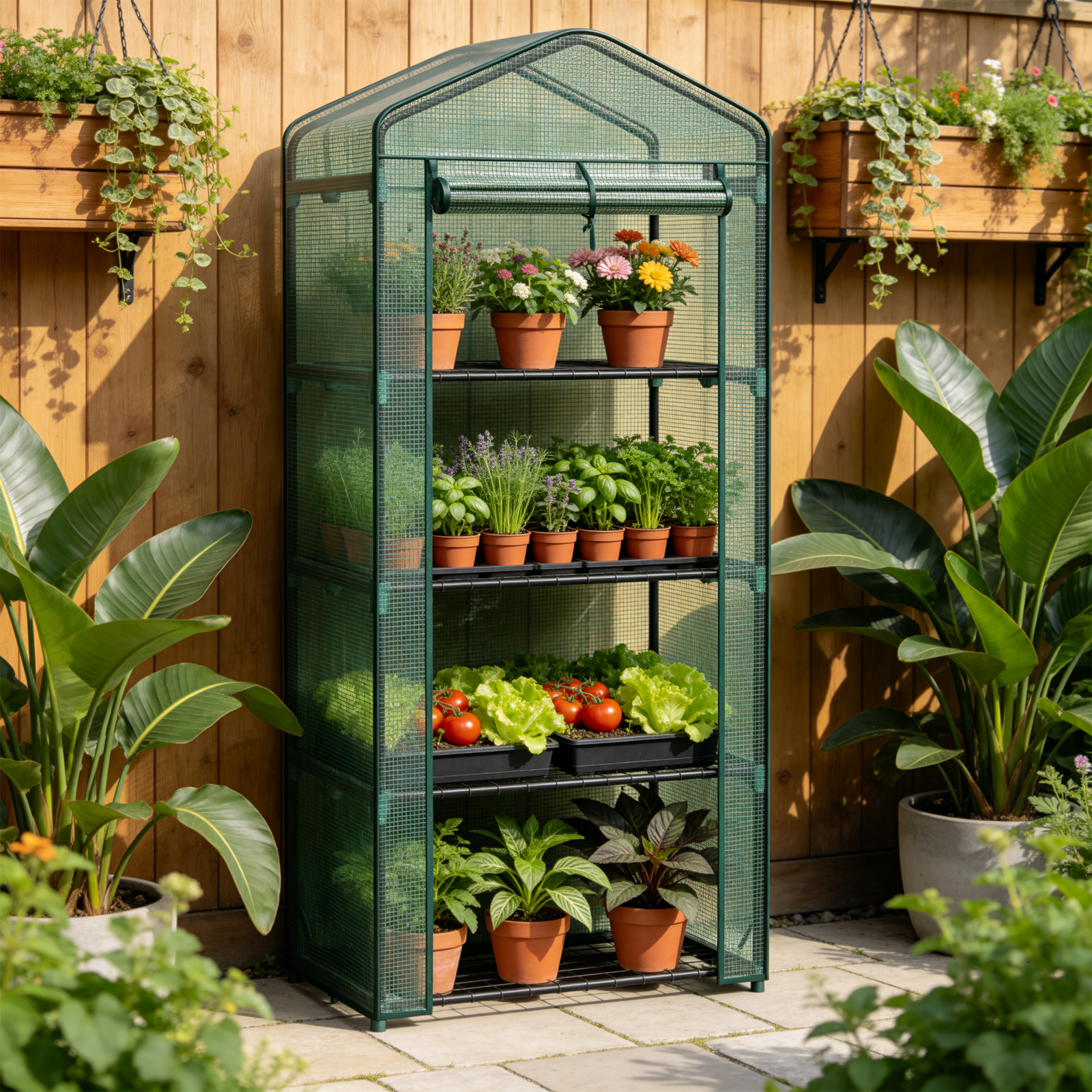 edx Mini Greenhouse for Outside & Indoor Use, Portable Green House