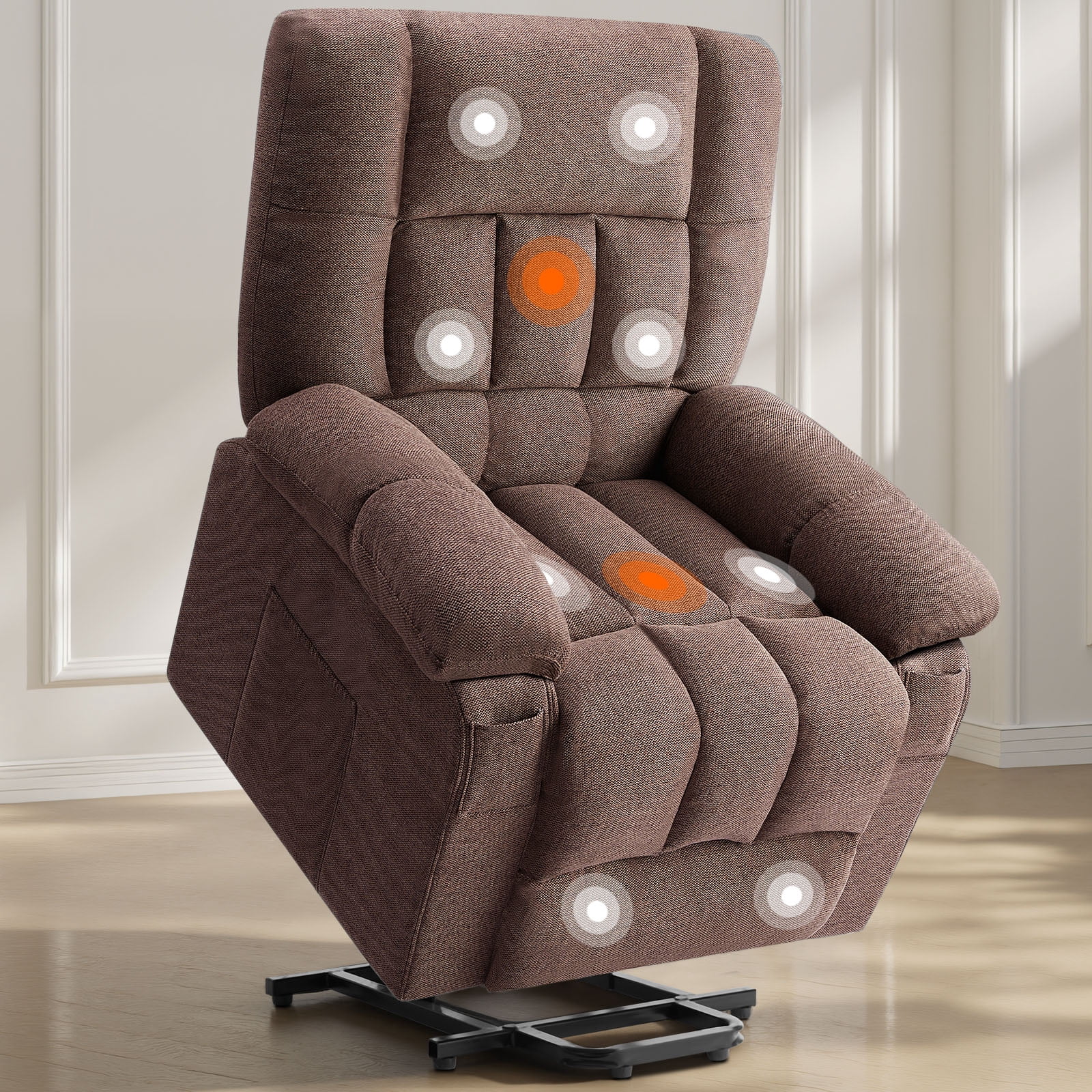 RlCE FORCE ディープモイスチェア edx Power Lift Recliner Chair, Massage Heating, Remote Control