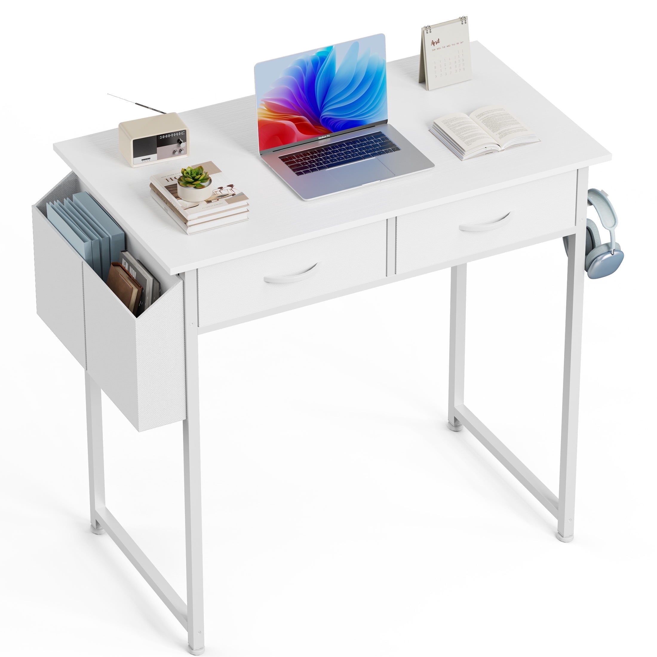 Small White Desk & Storage | Office filing cabinets - Walmart