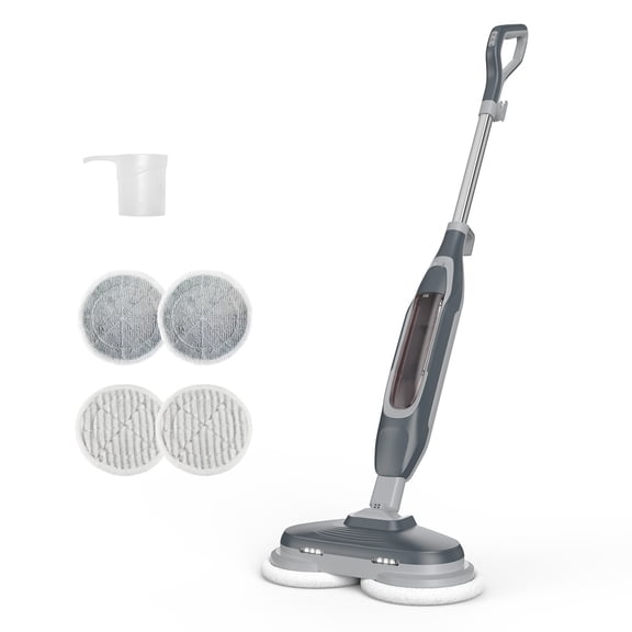 edx Steam Mop, Floor Steamer with 4 Cleaning Modes, for Hardwood Floors & Tile, White