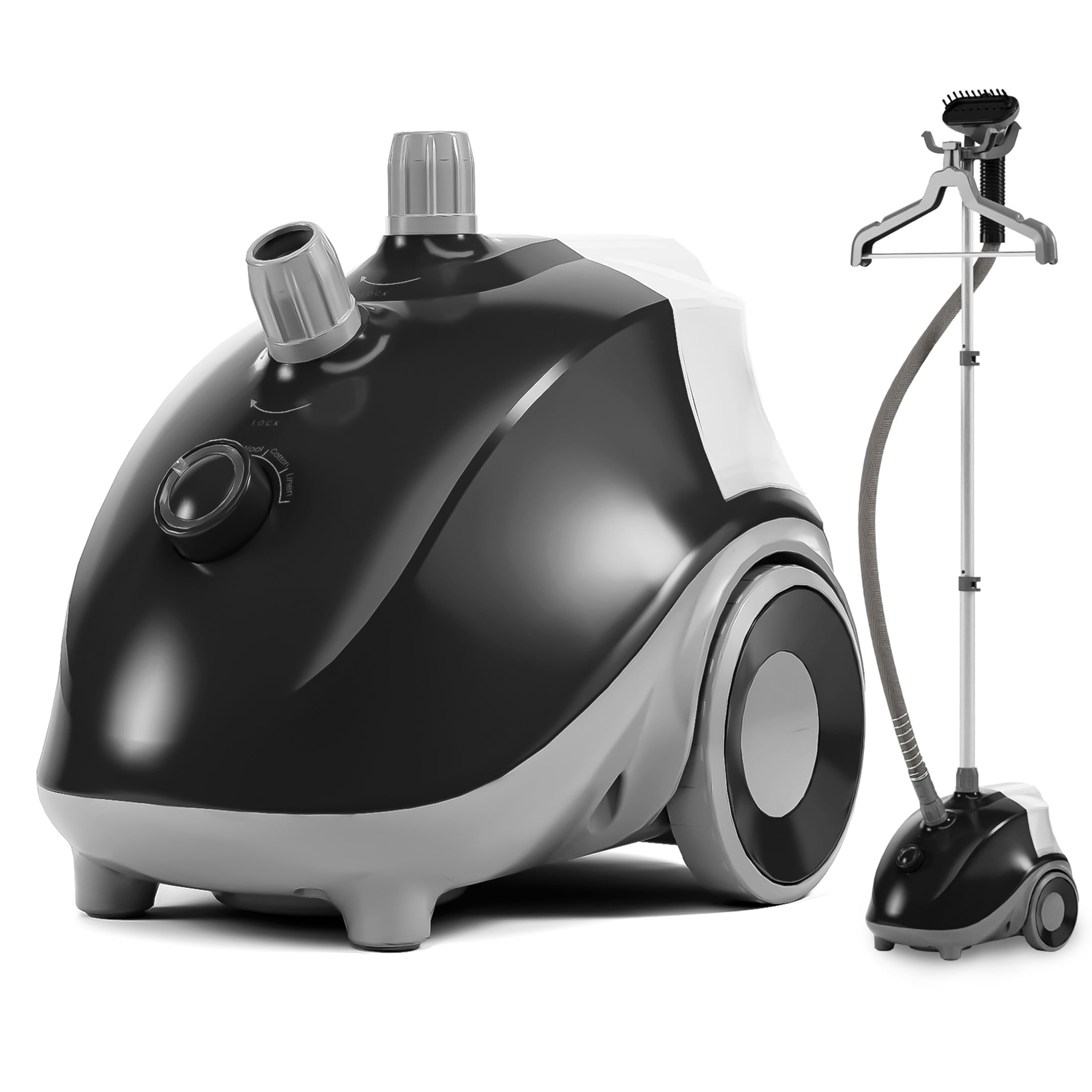 edx Standing Garment Steamer with 1.8L Water Tank, Black