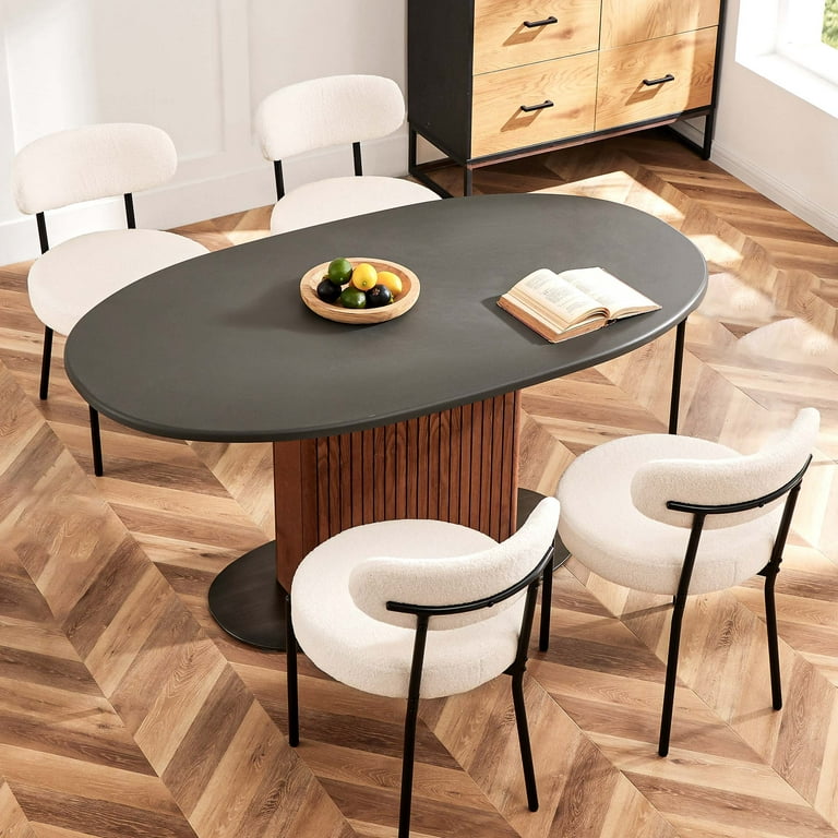 EDX Upholstered Dining Chairs, Mid Century Modern Dining Room