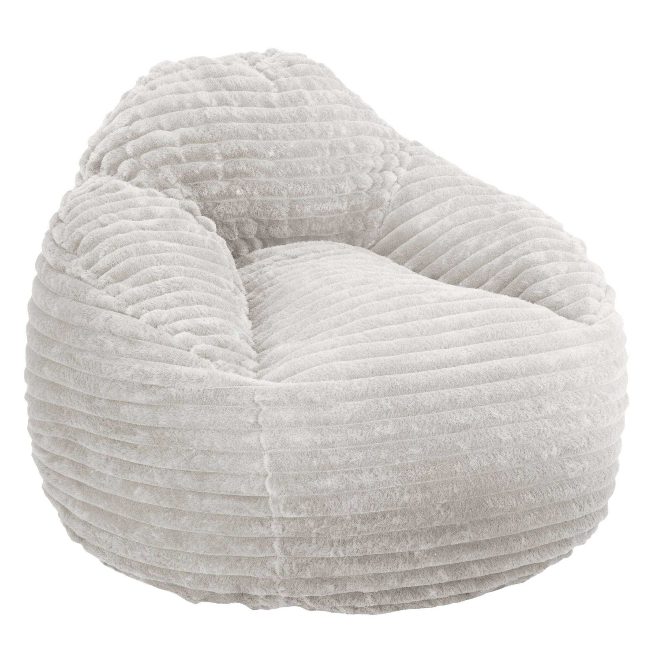 edx Bean Bag Chair Lounger Chair, Cozy Beanbag Sofa with Removable Fabric Cover for Living Room Bedroom College Dorm, 3.2 ft Taupe