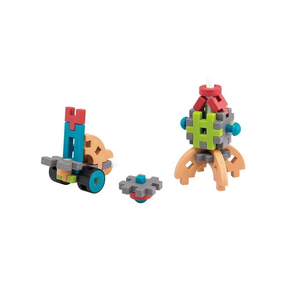 edxeducation Fun Blocks Activity Set - 83 Pieces - 19 Shapes - 16 Activity Cards