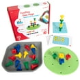 thumbnail image 1 of edxeducation FunPlay Geo Pegs - 18m+ - 24 Plastic Pegs + 2 Pegboards + 50 Activities + Messy Tray, 1 of 6