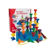 edxeducation Stacking Shape Pegs & Pegboard Set
