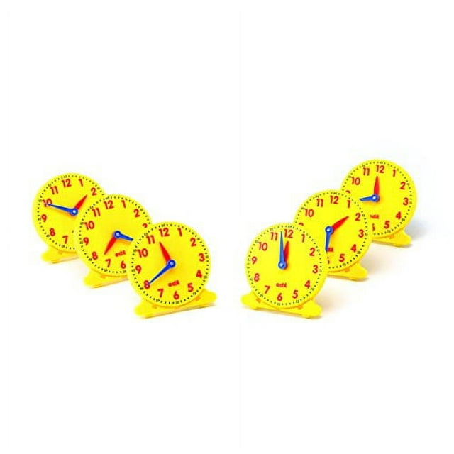 edxeducation Student Clocks Set of 6 Clock for Kids Learning to