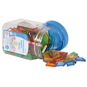 Edx Education Transparent Pattern Blocks - Mini Jar - Set of 120